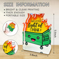 Dumpster Fire Desk Decor,Humor Office Decor,It'S Fine I'M Fine Everything Is Fine,Funny Office Desk Sign Gifts for Friends Bestie Coworkers