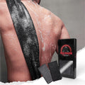 Extra Rough Exfoliating Washcloth-Extreme Body & Back Scrubber for Shower, Extra Long, Hygienic Rough Exfoliator, Men & Women, 2 Count Pack, Black