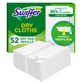 Swiffer Sweep + Mop, Dry Pads Refill, Floor Cleaner for Dirt, Dust, Hair, Cleaning Cloths for Mopping Home, Bathroom, Kitchen, Dust Mop, Floor