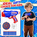 Shooting Games Toys for Nerf Gun Party, Shooting Targets with Toy Guns 10 Foam Darts Kids Outdoor Indoor Toys for Birthday Easter Xmas Gifts for 4