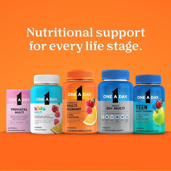 One A Day Men’s 50+ Healthy Advantage Multivitamin, Multivitamin for Men with Vitamins A, C, E, B6, B12, Calcium and Vitamin D, Tablet, 200 Count