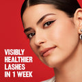 REVLON Colorstay Lash Serum + Liner, Waterproof Eyeliner, Healthier Looking Eyelashes, Smudge-Resistant Flexible Brush Tip, 001 Blackest Black