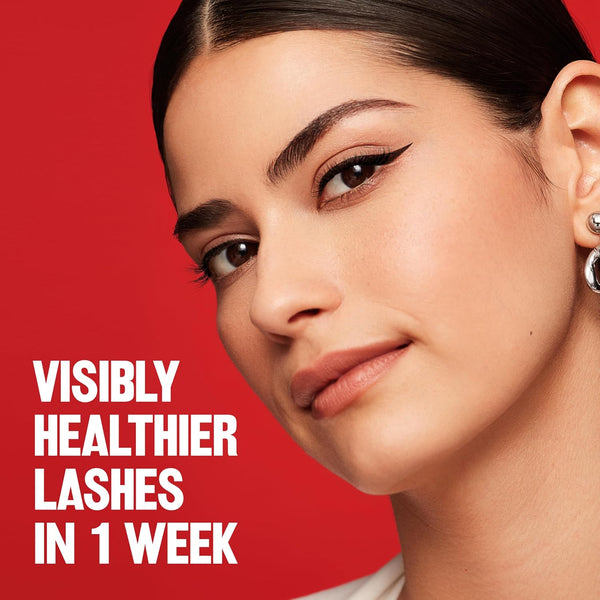 REVLON Colorstay Lash Serum + Liner, Waterproof Eyeliner, Healthier Looking Eyelashes, Smudge-Resistant Flexible Brush Tip, 001 Blackest Black