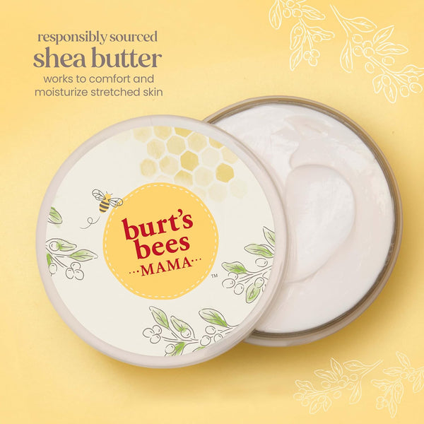 Burt'S Bees Mama Belly Butter Stretch Mark Cream for Pregnancy Massages Body & Reduces Scar Appearance, Prenatal & Postnatal Tummy Skin Care, Shea