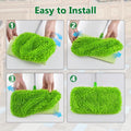 4 Pack Reusable Mop Pads Compatible with Swiffer Sweeper Mop,Wet Pads Refill & Dry Sweeping Cloths,Chenille & Microfiber Refill Pads for Wood