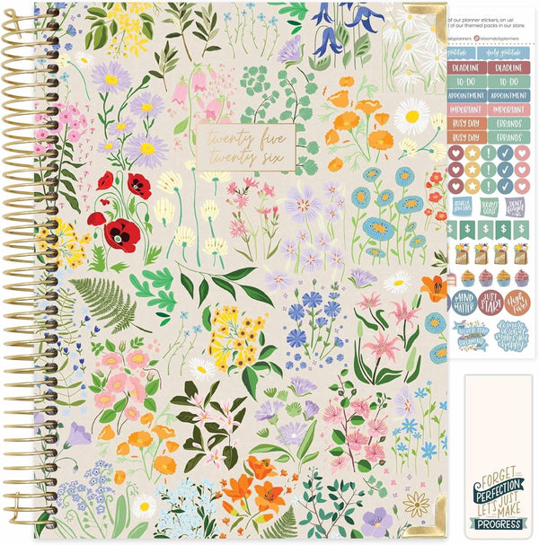 Bloom Daily Planners HARDCOVER 2025-2026 (8.5" X 11") Academic Year Day Planner (July 2025 - July 2026) - Task Goal Organizer - Monthly & Weekly