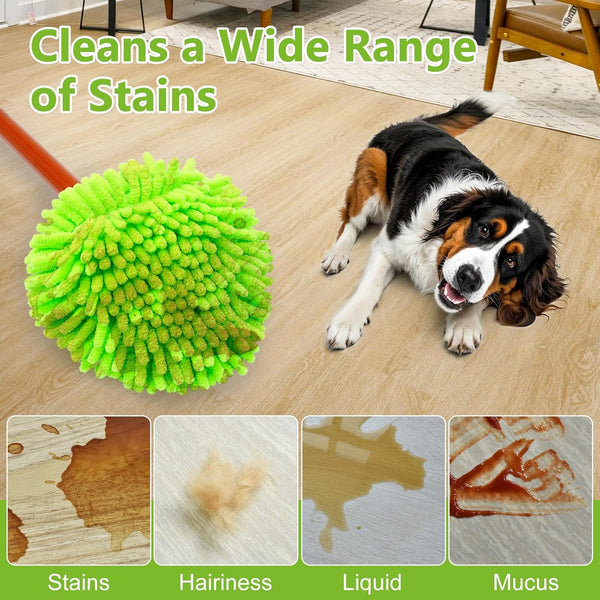 Mop Heads Replacements,Mop Replace Heads Compatible with Ocedar Rinseclean 2-Tank Spin Mop,Reusable Mop Head for Wet/Dry,3 Pack