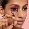 Real Techniques Miracle Eyelash Curler, Gentle Lash Tool for Lifted Lashes, Use with Mascara for Extra Volume, Travel-Size Lash Curler, Comfort
