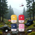 Jjlfresheners 4Pcs Empty Travel Mini First Aid Pouch, Portable Outdoor First Aid Medical Rescue Bag Multi-Function Emergency Medicine Storage