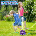 Outdoor Water Spray Sprinkler for Kids and Toddlers, Summer outside Toys Backyard Games with 8 Wiggle Tubes, Attaches to Garden Hose Splashing Fun