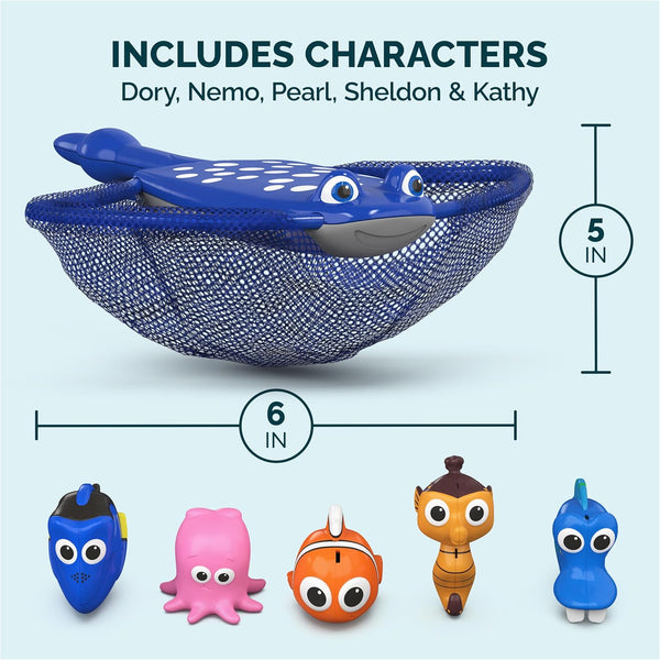 Swimways Disney Finding Dory Mr. Ray'S Dive and Catch Game, Bath Toys and Pool Party Supplies for Kids Ages 5 and Up