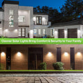 [6 Packs] Solar Motion Lights Outdoor, Ultra Bright Solar Fence Lights with Motion Sensor, IP65 Waterproof Security Lights 3 Modes, 270Â° Lighting