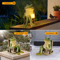 Miniature Frog Garden Statue Mom Gifts Home Decorations Fairy Garden Accessories Outdoor Lights Solar Garden Frog Decor Art Housewarming Gift for