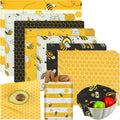 Tranqun 27 Pack Beeswax Wraps for Food Reusable Beeswax Assorted Bread Storage Wrap Fresh Food Keeper for Covering Dishes Sandwich Cheese Fruit