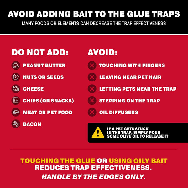 Catchmaster Max-Catch Mouse & Insect Glue Trap 36Pk, Mouse Traps Indoor for Home, Sticky Pest Control Adhesive Tray for Catching Bugs, Non Toxic