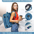 Travel Backpack for Men, Flight Approved Person Item Bag, Carry on Backpack, Lightweight Casual Daypack, College Backpack Fits 16.5 Inch Laptop,