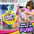 Arts and Crafts Supplies Kit for Kids - Boys and Girls Age 4 5 6 7 8 Years Old - Toddler Art Set Activity Materials in Bulk - Great for Preschool,