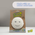 Scrub Daddy Sponge - Dye Free - Scratch-Free Scrubber for Dishes and Home, Odor Resistant, Soft in Warm Water, Firm in Cold, Deep Cleaning,