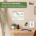 Clever Fox Habit Calendar Circle â 24-Month Inspirational Daily Habit Tracker with Colorful Pages â Routine & Goal Planner Journal (Black)