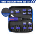 WORKPRO 61PC Magnetic Screwdriver Bits & Nut Driver Set with Organizer Bag, DIY Tools & Equipment for Men Women Mechanic, Herramientas Tool Bit
