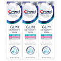 Crest Pro-Health Gum Detoxify plus Toothpaste 4.5 Oz Pack of 3 - Antibacterial Fluoride Toothpaste, Sensitivity Protection, Whitens Teeth,