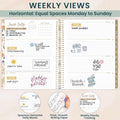 Bloom Daily Planners 2025-2026 (8.5" X 11") Academic Year Day Planner (July 2025 - July 2026) - Weekly & Monthly Dated Agenda Organizer with