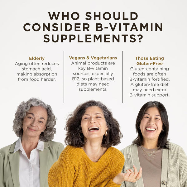 Solgar Bcomplex "100" Vegetable Capsules Heart Health Nervous System Support Supports Energy Metabolism Non GMO Vegan Gluten Free Dairy Free