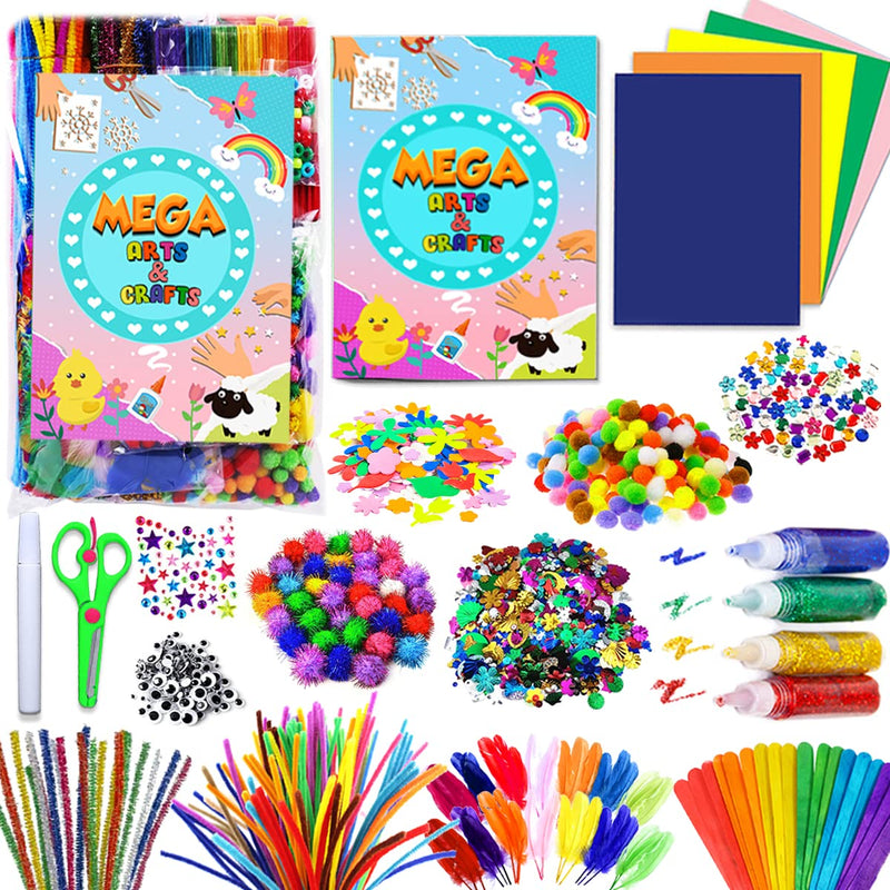 Goodyking Arts and Crafts Supplies for Kids - All in One Kid Crafts Toddler Activities Kids School Supplies Age 4 5 6 7 8 Years Old Craft Art