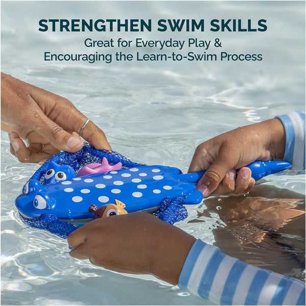 Swimways Disney Finding Dory Mr. Ray'S Dive and Catch Game, Bath Toys and Pool Party Supplies for Kids Ages 5 and Up