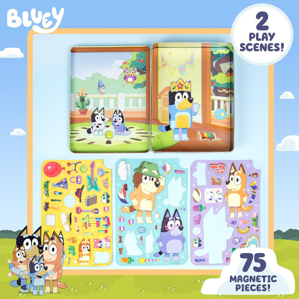 Bluey Magnetic Playset, Magnet Activity Toys, Great Birthday Parties, at-Home Activities, or Screen-Free Fun, Perfect Travel or Road Trip, Hours