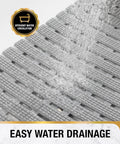 HITSLAM Shower and Bathtub Mat Non Slip, 27X15 Inch Bath Mat for Tub, Quick Drain Bath Tub Mat, Shower Floor Mat with Suction Cups, Bathroom