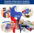 WORKPRO Ratchet PVC Pipe Cutter, Up to 1-5/8", Plastic Pipe and Tubing Cutter for PEX, PVC, PPR, and Plastic Hoses, High-quality Aluminum