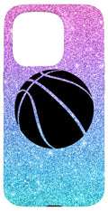 Iphone 15 Pro Cute Trendy Basketball Gift for Girls Teens and Women Case