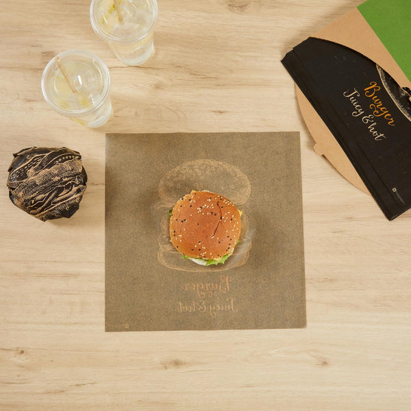 Restaurantware-Rw Base 12 Inch Deli Papers, 200 Juicy and Hot Sandwich Wrapping Papers - No Added PFAS, Greaseproof, Kraft Paper Food Basket