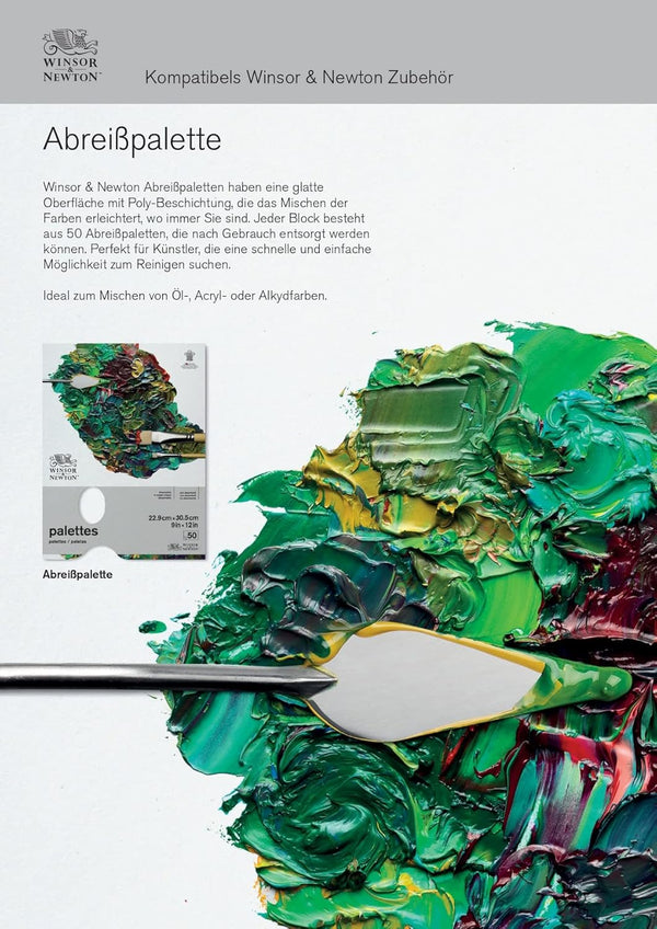 Winsor & Newton Professional Tear off Palette Paper, Transparent 9-X-12-Inch
