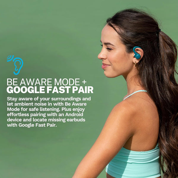Jlab Go Sport+ Wireless Workout Earbuds Featuring C3 Clear Calling, Secure Earhook Sport Design, 35+ Hour Bluetooth Playtime, and 3 EQ Sound