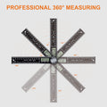 Digital Angle Finder Protractor, 7Inch 200Mm Angle Gauge Professional Measuring Tool, Third Generation Adjustable Angle Ruler, Quick Display for