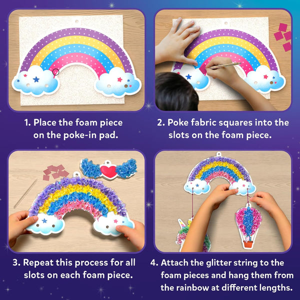 Skillmatics Poke-in Art - Magical Unicorn Dream Decor, Mess-Free Fun for Kids, DIY Wood Craft Kits, Creative Activity, Gifts for Ages 4, 5, 6, 7,