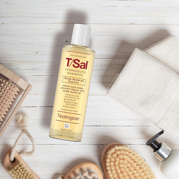 Neutrogena T/Sal Therapeutic Scalp Shampoo for Scalp Build-Up Control with 3% Salicylic Acid, Scalp Treatment for Dandruff, Scalp Psoriasis &