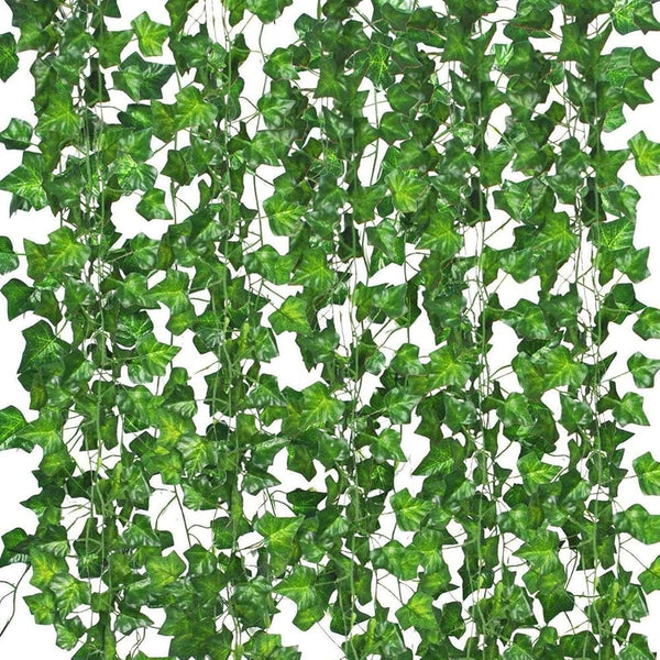 Comtelek 252 FT Artificial Ivy 36 Pack Ivy Vine Garland Ivy Leaves Greenery Garlands Clip Hanging Fake Leaf Plants Faux Green Flowers Decor Home
