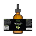 Greenive Castor Oil Organically Grown 100% Pure 4 Fl Oz Bottle Cold Pressed, Hexane Free, Eyelash and Eyebrow Growth Serum, Skin Moisturizer Detox