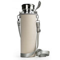 32 Oz Glass Water Bottles with Stainless Steel Lid and Sleeve - Borosilicate Glass Sports Water Bottle with Strap for Drinking