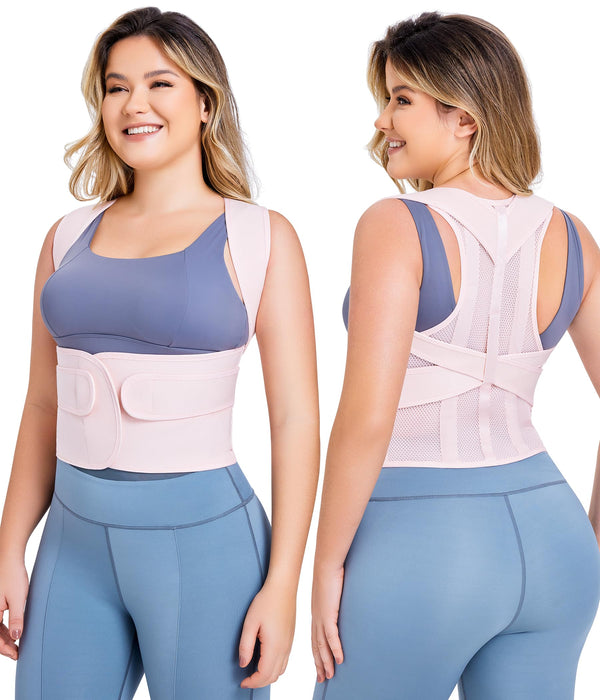 URSEXYLY Back Brace Posture Corrector for Women Adjustable Shoulder Straightener Full Back Support Upper and Lower Back Pain Relief,Spine Back