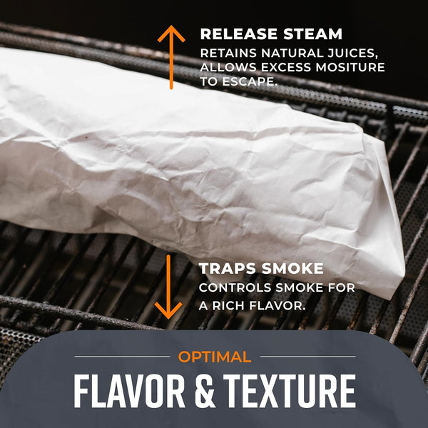 White Kraft Butcher Paper Roll - 18'' X 150' - Versatile & Durable - Ideal for Packaging, Grilling, Smoking Meat and BBQ - Unwaxed & Uncoated