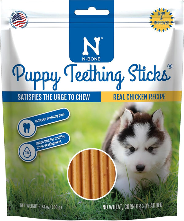 N-Bone Puppy Teething Treats,Chicken, 3.74 Oz (111150)