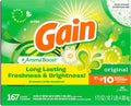 Gain Powder Laundry Detergent, Original Scent, 172 Oz (Packaging May Vary)