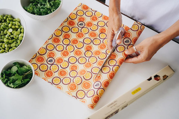 SUPERBEE Beeswax Wrap XL - Reusable Wrap for Food, Sandwiches, Cheese & Veggies - Passion