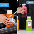 6 Pack 16 Oz Glass Juice Bottles W Pour Spout, 100% Airtight Heavy Duty SCREW Lid- Reusable Glass Milk Bottles W Capacity Mark, Square Drinking