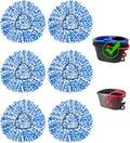 6 Pack Spin Mop Replace Head for O-Cedar Rinseclean 2 Tank Mop System,Mop Head Refill Replacement for O-Cedar Rinseclean 2 Tank System - Easy to