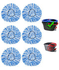 6 Pack Spin Mop Replace Head for O-Cedar Rinseclean 2 Tank Mop System,Mop Head Refill Replacement for O-Cedar Rinseclean 2 Tank System - Easy to